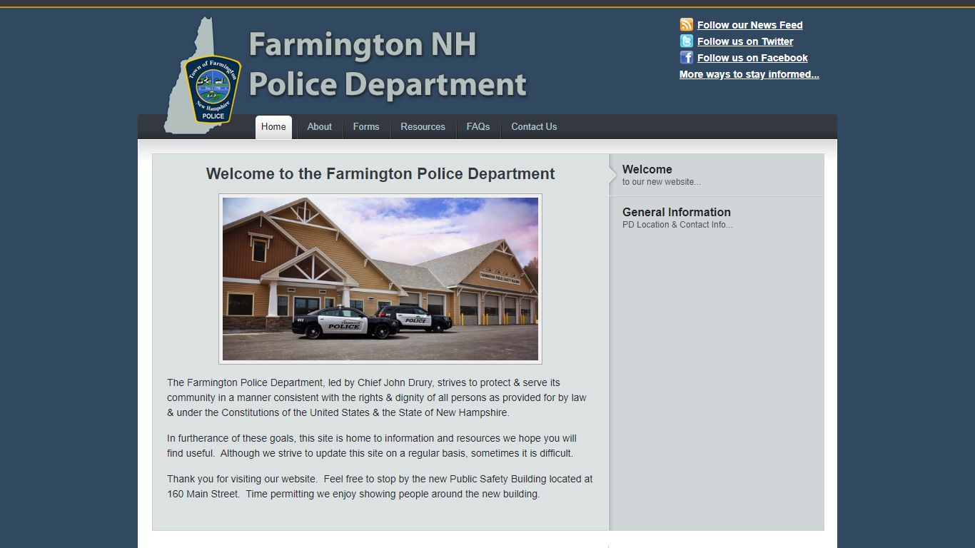Farmington New Hampshire Police Department | Home of the Farmington ...